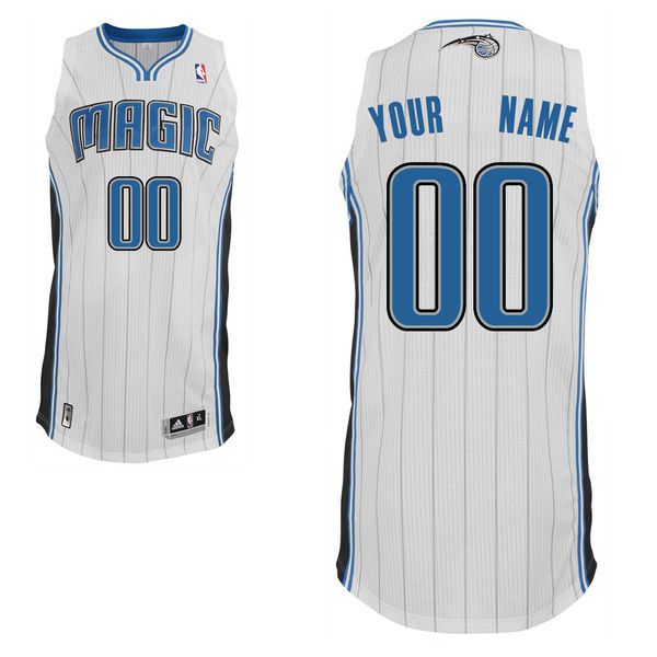 Men Orlando Magic White Custom Authentic NBA Jersey